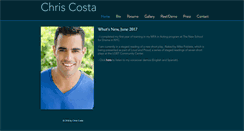 Desktop Screenshot of actorchriscosta.com